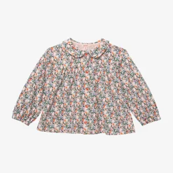 Clearance Newborn Girls' Springtime T-Shirt With Snap Buttons Child Tops