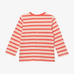 Outlet Newborn Girls' Striped Vanilla T-Shirt Child Tops