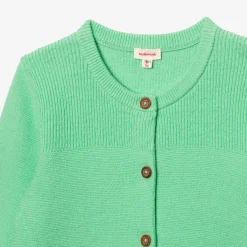 Hot Newborn Green Knitted Cardigan Child Cardigans & Sweaters