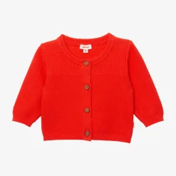 New Newborn Orange Knitted Cardigan Child Cardigans & Sweaters