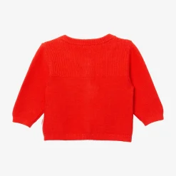 New Newborn Orange Knitted Cardigan Child Cardigans & Sweaters