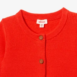 New Newborn Orange Knitted Cardigan Child Cardigans & Sweaters