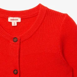 New Newborn Red Knit Cardigan Child Cardigans & Sweaters