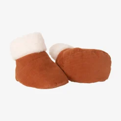 Outlet Newborn Reversible Caramel Booties Child Accessories