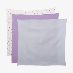 Discount Set Of 3 Baby Swaddling Blankets With Pastel Tiger Print Child Accessories